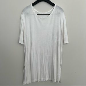 CHOCOLATE Soft Long White T-Shirt Made in Korea